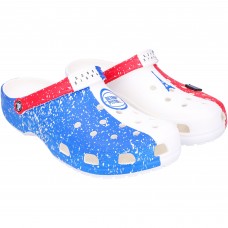 Detroit Pistons Fanatics Authentic Team-Issued White and Blue Crocs