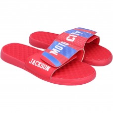 Reggie Jackson Detroit Pistons Fanatics Authentic Team-Issued Red Sandals
