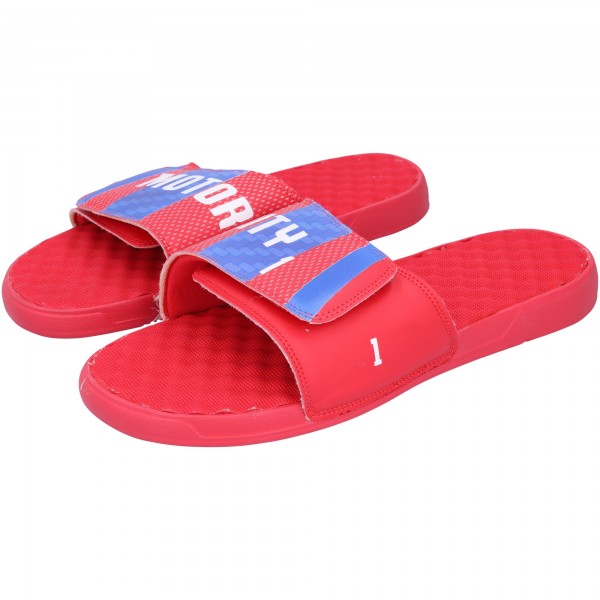 Reggie Jackson Detroit Pistons Fanatics Authentic Team-Issued Red Sandals