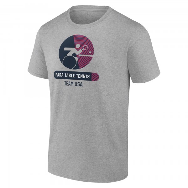 Футболка US Paralympic Table Tennis WoRadiating Victory V-Neck - Heather Gray