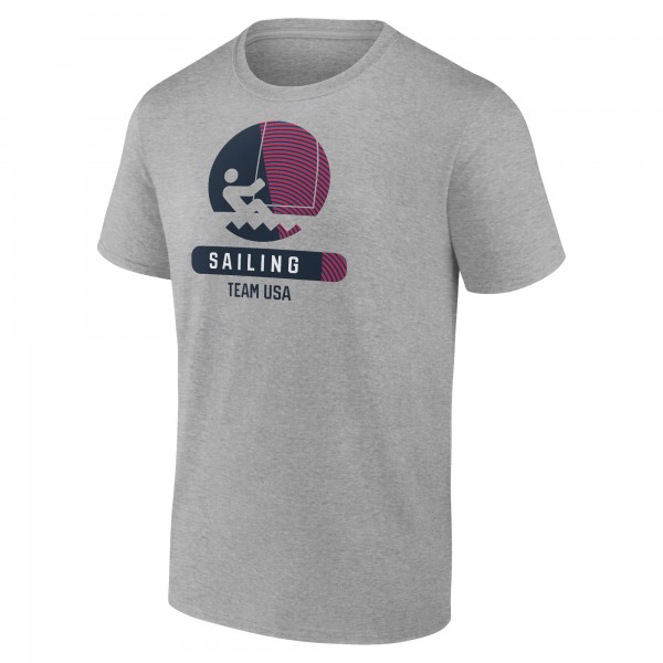 Футболка US Sailing Radiating Victory - Heather Gray