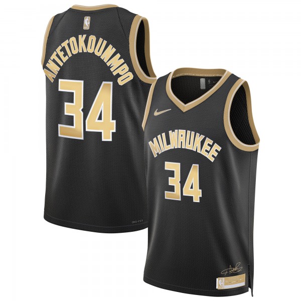 Джерси Unisex Milwaukee Bucks Giannis Antetokounmpo Nike Black Select Series Swingman
