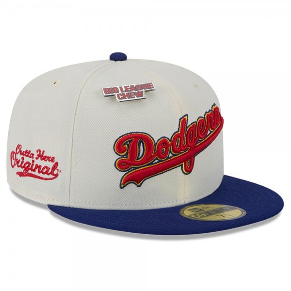 Бейсболка Los Angeles Dodgers New Era White Big League Chew Original 59FIFTY