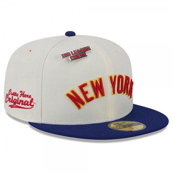 Бейсболка New York Yankees New Era White Big League Chew Original 59FIFTY
