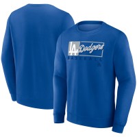Los Angeles Dodgers Fanatics Royal Focus Fleece Pullover Sweatshirt