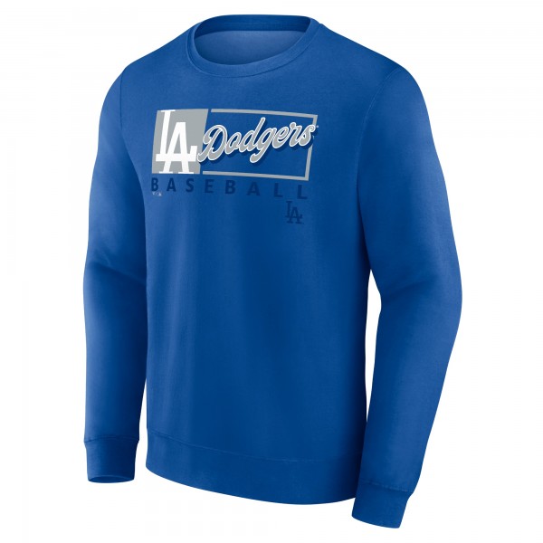 Los Angeles Dodgers Fanatics Royal Focus Fleece Pullover Sweatshirt