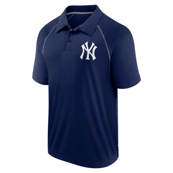New York Yankees Fanatics Navy Strong Alone Raglan Polo