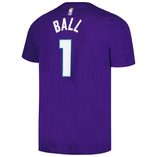 Именная футболка LaMelo Ball Charlotte Hornets Jordan Brand 2022/23 Statement Edition - Purple