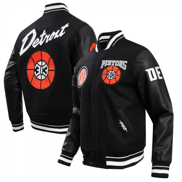 Куртка на молнии Detroit Pistons Pro Standard 2023/24 City Edition Varsity - Black