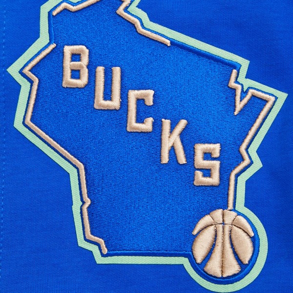 Шорты Milwaukee Bucks Pro Standard 2023/24 City Edition DK - Royal