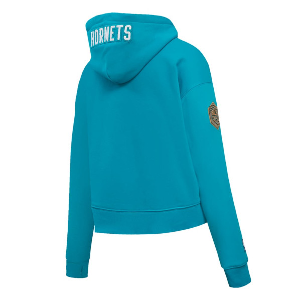 Женская толстовка Charlotte Hornets Pro Standard Teal 2023/24 City Edition Cropped