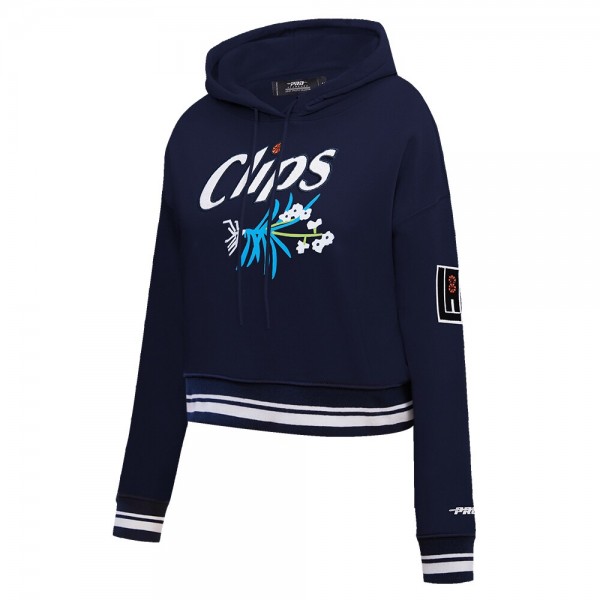 WoLA Clippers Pro Standard Navy 2023/24 City Edition Cropped Pullover Hoodie