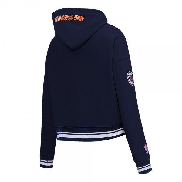 WoLA Clippers Pro Standard Navy 2023/24 City Edition Cropped Pullover Hoodie