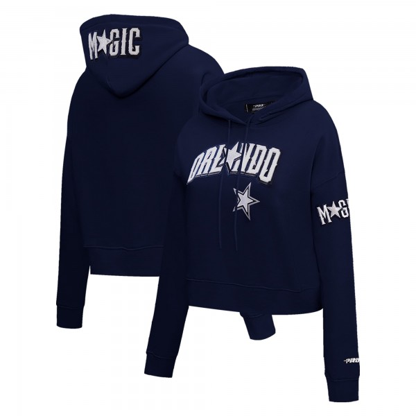 WoOrlando Magic Pro Standard Navy 2023/24 City Edition Cropped Pullover Hoodie
