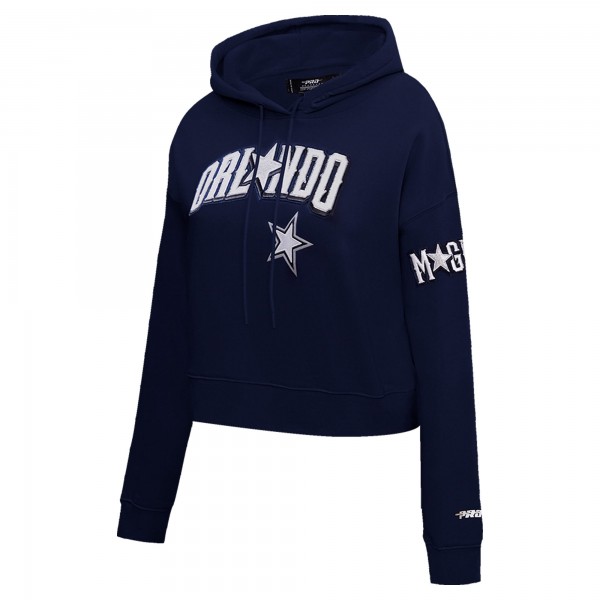 WoOrlando Magic Pro Standard Navy 2023/24 City Edition Cropped Pullover Hoodie