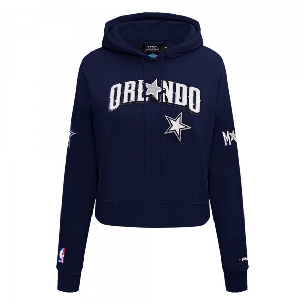 WoOrlando Magic Pro Standard Navy 2023/24 City Edition Cropped Pullover Hoodie