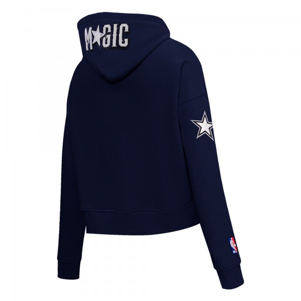 WoOrlando Magic Pro Standard Navy 2023/24 City Edition Cropped Pullover Hoodie