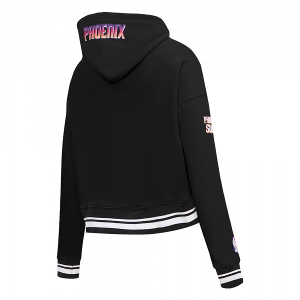 WoPhoenix Suns Pro Standard Black 2023/24 City Edition Cropped Pullover Hoodie