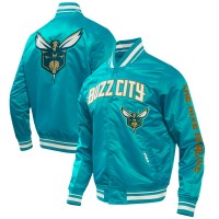 Куртка на кнопках Charlotte Hornets Pro Standard 2023/24 City Edition Satin - Teal