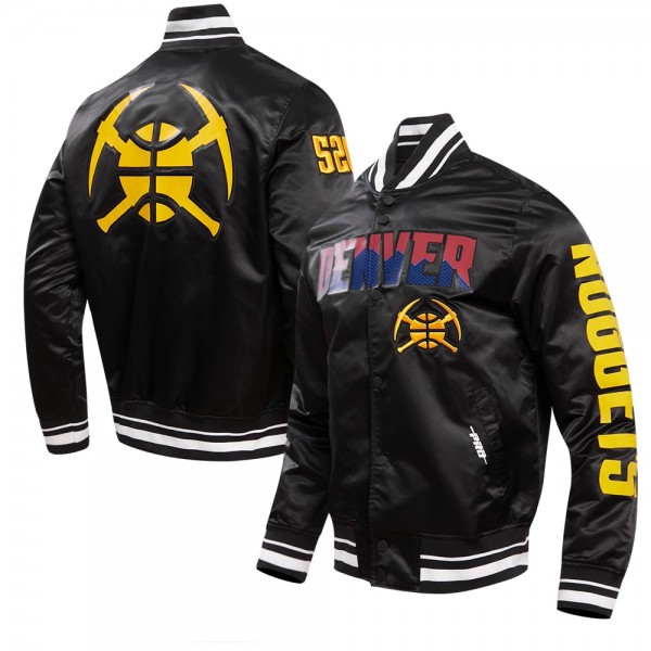 Куртка на кнопках Denver Nuggets Pro Standard 2023/24 City Edition Satin - Black