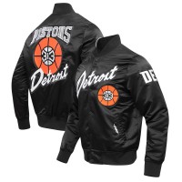 Куртка на кнопках Detroit Pistons Pro Standard 2023/24 City Edition Satin - Black