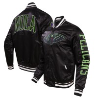 Куртка на кнопках New Orleans Pelicans Pro Standard 2023/24 City Edition Satin - Black