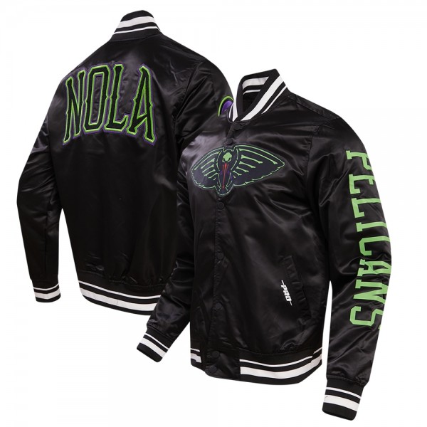 Куртка на кнопках New Orleans Pelicans Pro Standard 2023/24 City Edition Satin - Black