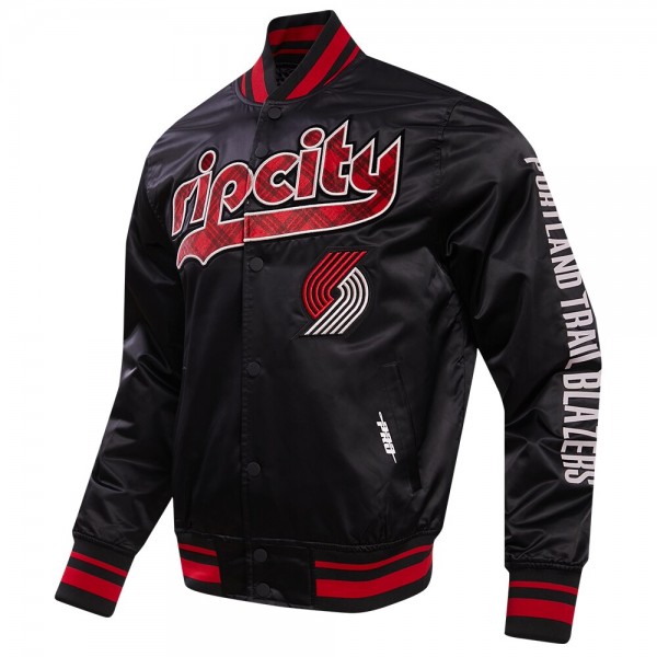 Куртка на кнопках Portland Trail Blazers Pro Standard 2023/24 City Edition Satin - Black