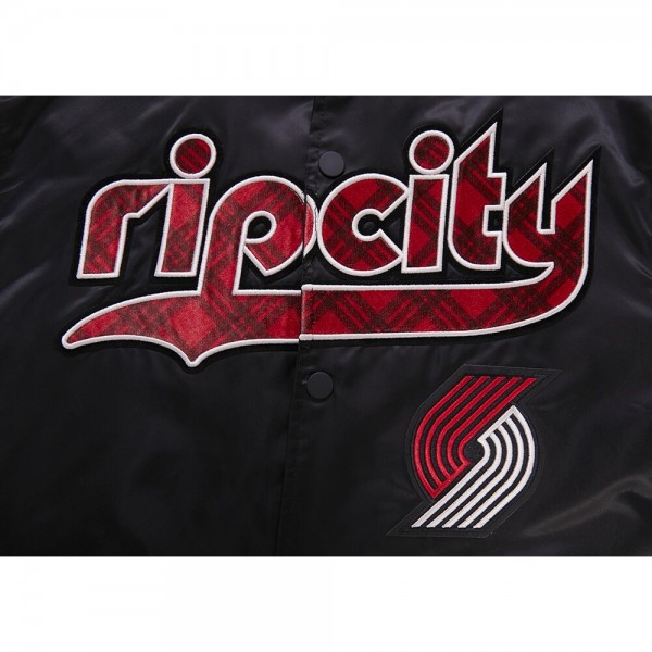 Куртка на кнопках Portland Trail Blazers Pro Standard 2023/24 City Edition Satin - Black