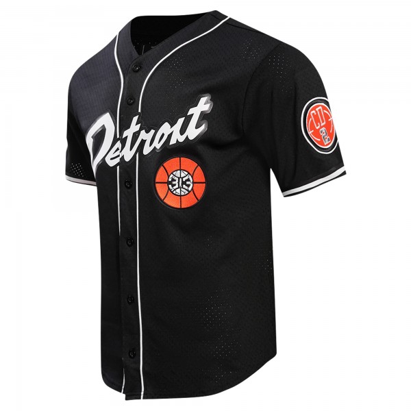 Игровая джерси Detroit Pistons Pro Standard 2023/24 City Edition Mesh Baseball - Black
