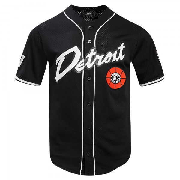 Игровая джерси Detroit Pistons Pro Standard 2023/24 City Edition Mesh Baseball - Black