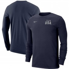 Футболка с длинным рукавом Team USA Nike Performance - Navy