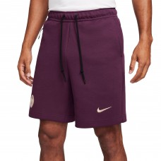 Шорты Paris Saint-Germain Nike 2024/25 Tech Fleece - Burgundy