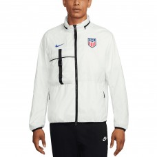 USMNT Nike 2024 Halo Anthem Full-Zip Jacket - White