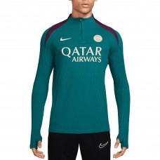 Кофта на короткой молнии Paris Saint-Germain Nike 2024/25 Advance Strike Drill Performance - Teal