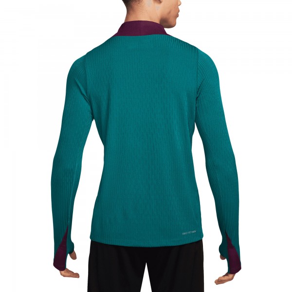 Кофта на короткой молнии Paris Saint-Germain Nike 2024/25 Advance Strike Drill Performance - Teal