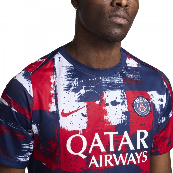 Футболка Paris Saint-Germain Nike 2024/25 Home Academy Pro Pre-Match - Navy