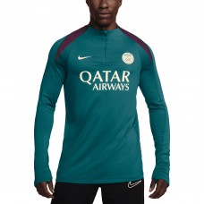 Кофта на короткой молнии Paris Saint-Germain Nike 2024/25 Strike Drill Performance - Teal