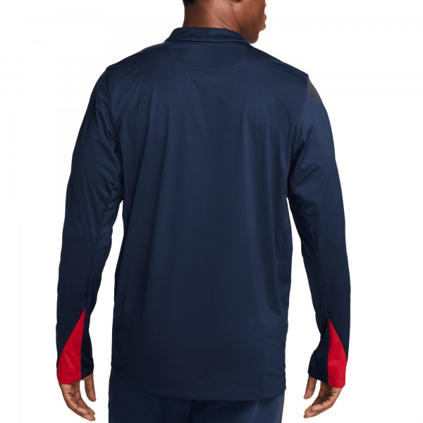 USMNT Nike 2024 Strike Drill Performance Quarter-Zip Pullover Top - Navy