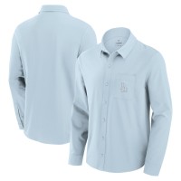 Los Angeles Dodgers Fanatics Light Blue Front Office Long Sleeve Button-Up Shirt