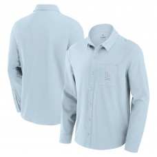 Los Angeles Dodgers Fanatics Light Blue Front Office Long Sleeve Button-Up Shirt