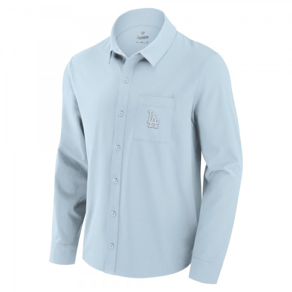 Los Angeles Dodgers Fanatics Light Blue Front Office Long Sleeve Button-Up Shirt