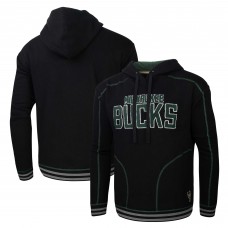 Milwaukee Bucks Stadium Essentials Black Baseline Pullover Hoodie