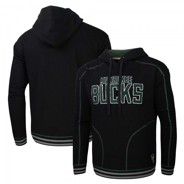 Milwaukee Bucks Stadium Essentials Black Baseline Pullover Hoodie