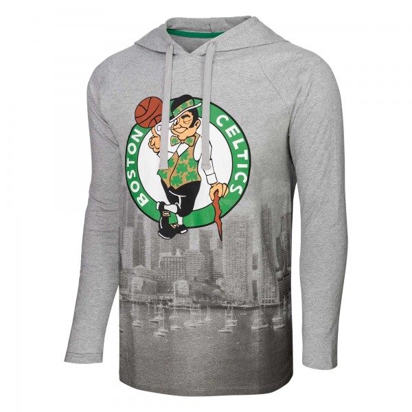 Кофта с капюшоном Boston Celtics Stadium Essentials Atrium Raglan - Heather Gray