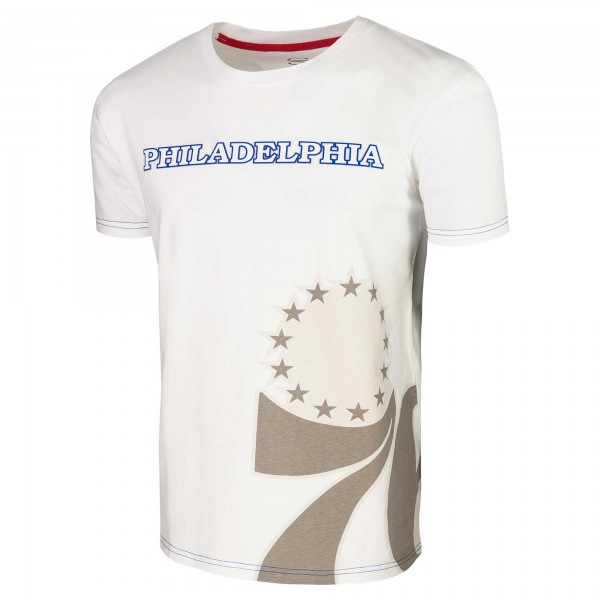 Unisex Philadelphia 76ers Stadium Essentials White Scoreboard T-Shirt