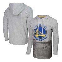 Футболка Golden State Warriors Stadium Essentials Atrium Raglan Long Sleeve Hoodie - Heather Gray
