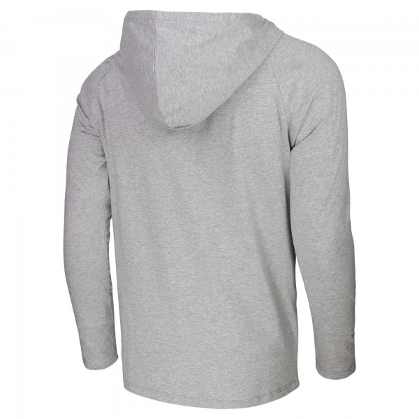Футболка с длинным рукавом с капюшоном Los Angeles Lakers Stadium Essentials Atrium Raglan - Heather Gray