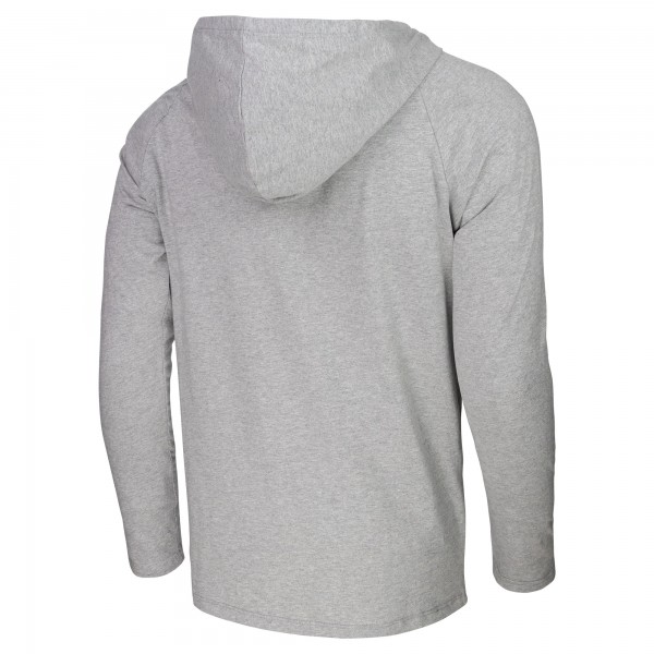 Футболка с длинным рукавом с капюшоном Los Angeles Lakers Stadium Essentials Atrium Raglan - Heather Gray