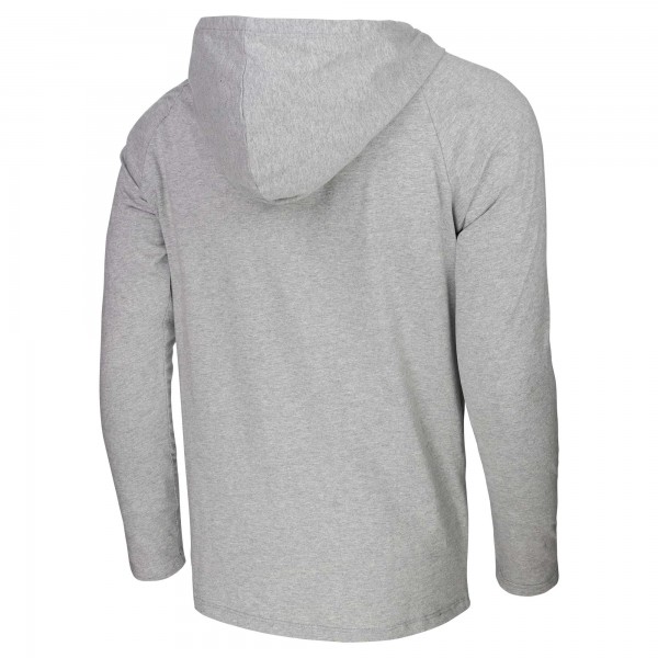 Футболка с длинным рукавом капюшоном Milwaukee Bucks Stadium Essentials Atrium Raglan - Heather Gray